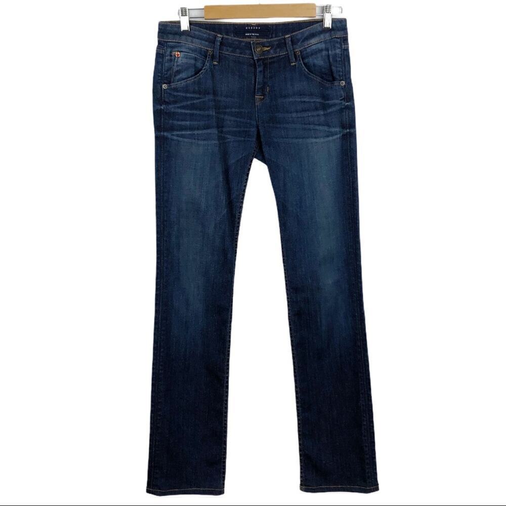 Hudson Flap Pocket Straight  Leg Mid wash Jeans 27
